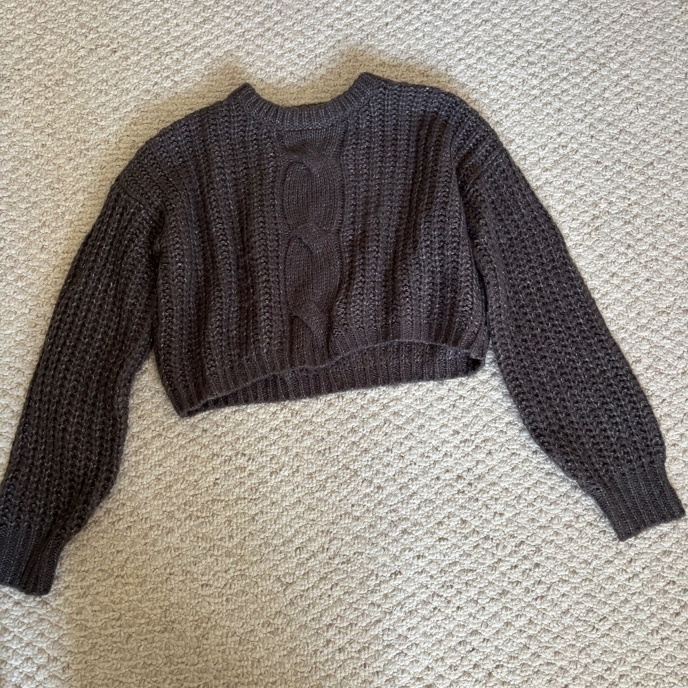 Garage knitted gray sweater size small